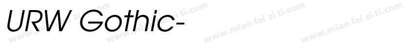 URW Gothic字体转换
